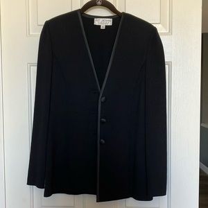 St John sweater blazer black cardigan